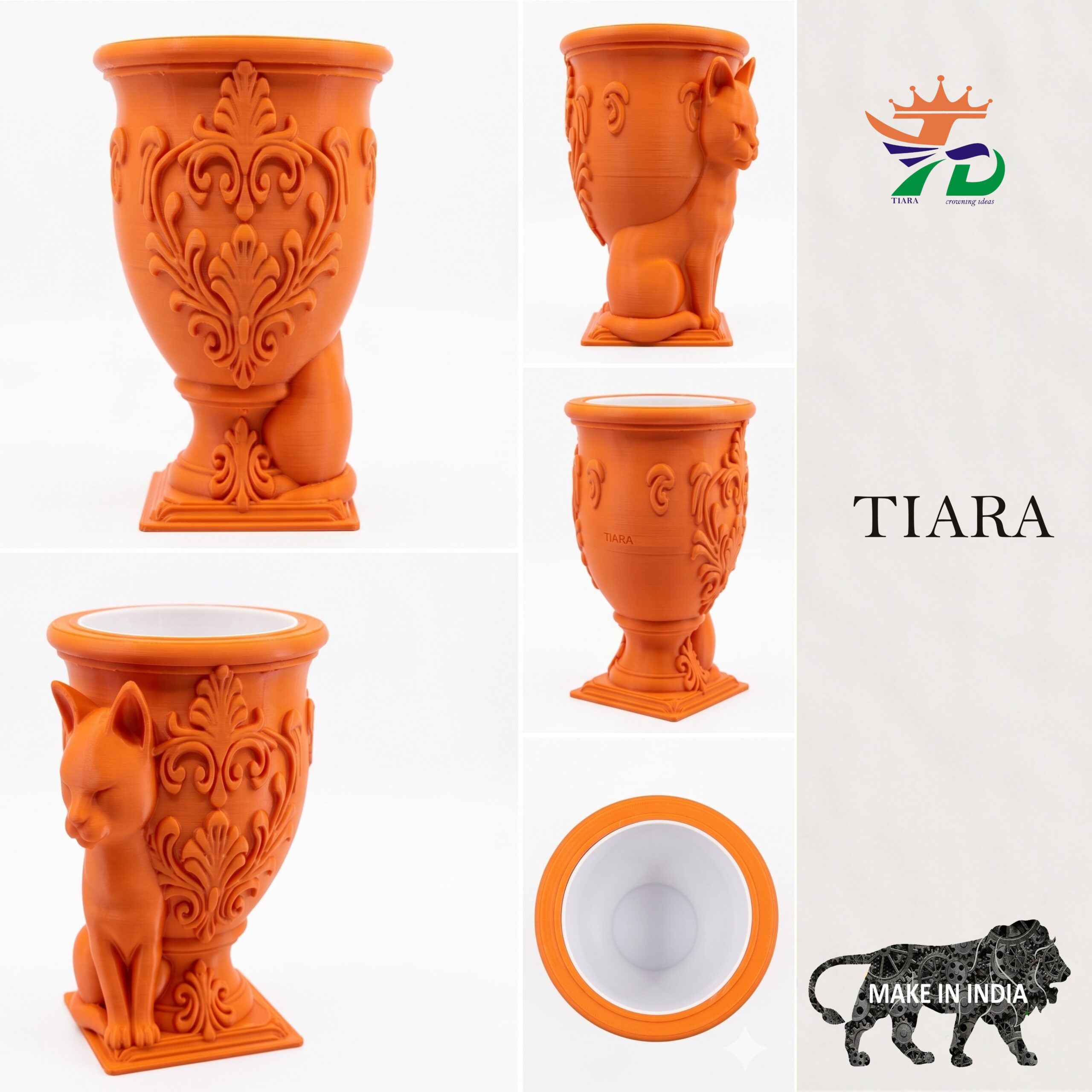 3d printed gothic cat themed ornamental planter with removable inner liner – decorative indoor pot for succulents and indoor plants 3d printed gothic cat themed ornamental planter with removable inner liner – decorative indoor pot for succulents and indoor plants