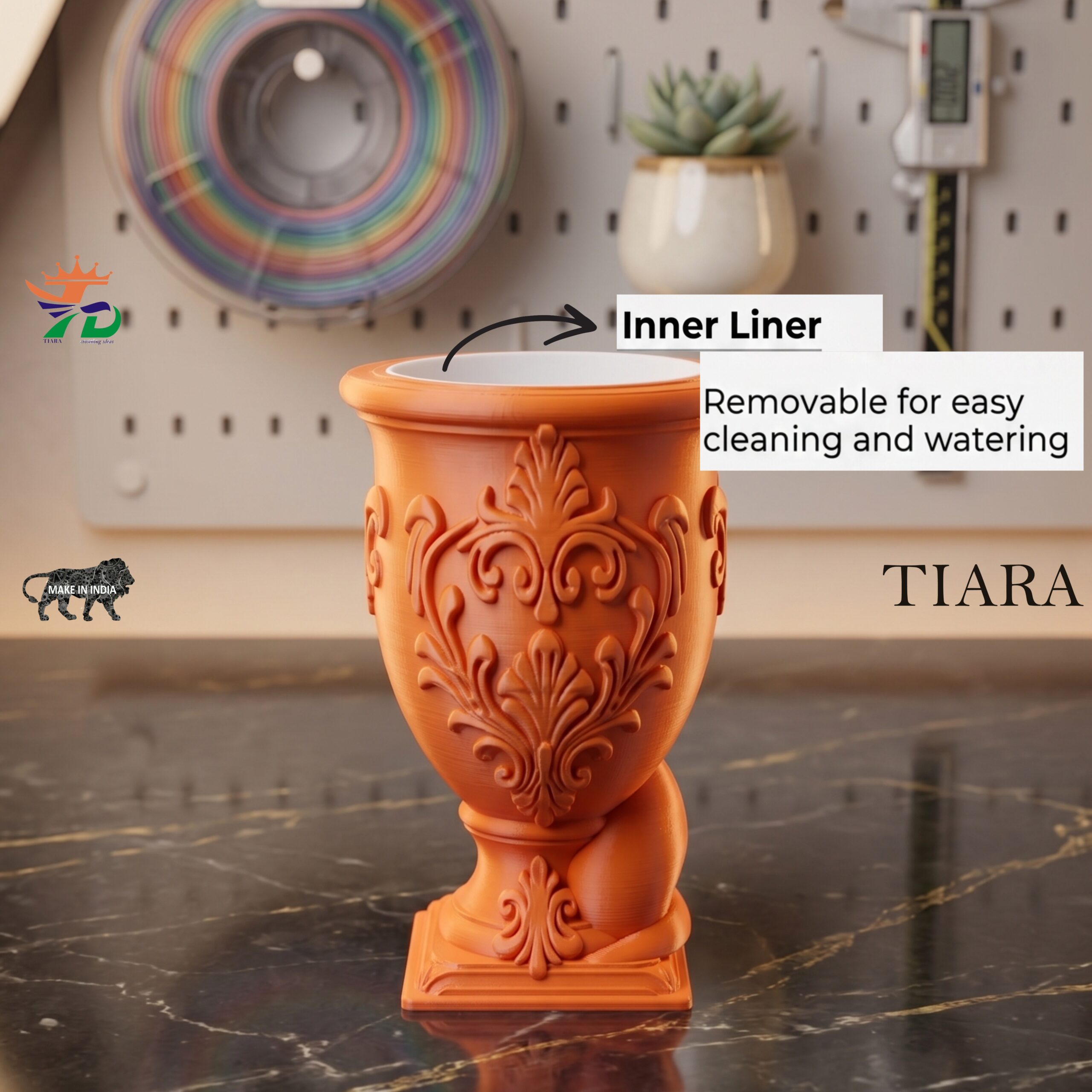 3d printed gothic cat themed ornamental planter with removable inner liner – decorative indoor pot for succulents and indoor plants 3d printed gothic cat themed ornamental planter with removable inner liner – decorative indoor pot for succulents and indoor plants
